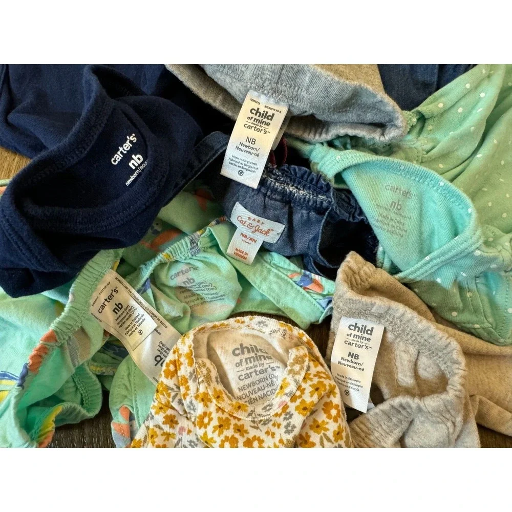 Carters Baby‎ Rompers Outfits Girl Newborn Shorts Shirts Bodysuits Clothes Lot
